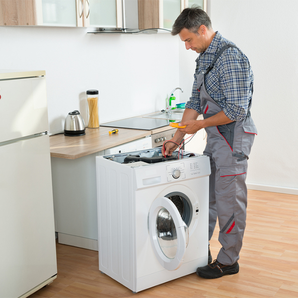 can you walk me through the steps of troubleshooting my washer issue in Hubert NC